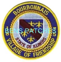 ILLINOIS,BOURBONNAIS CITY PATCH 1_wm